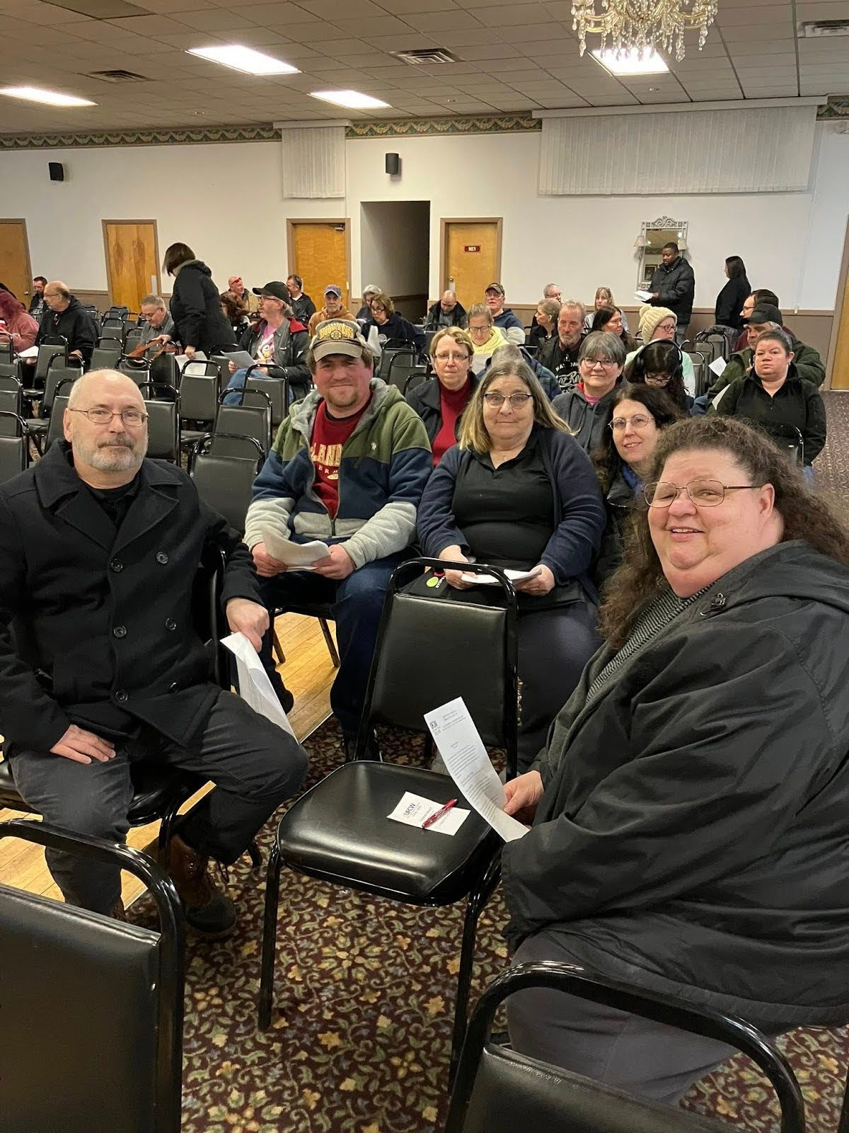 UFCW Local 1459 members vote on their new contract.
