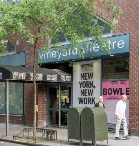 Exterior of Vineyard Theatre.