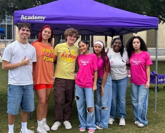 University of Central Florida students protesting on behalf of Youth Action Fund.