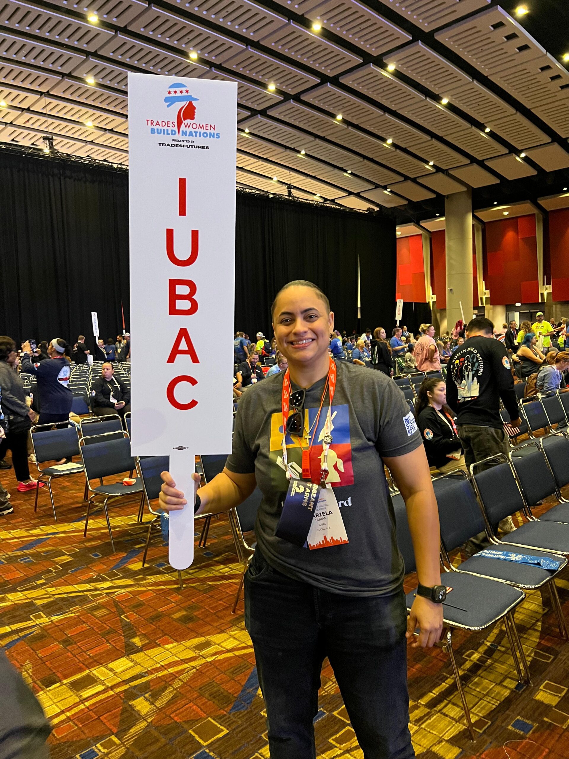 Mariela Duran	of the Bricklayers (BAC)