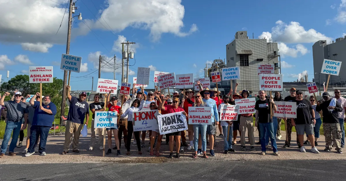 Texas City Metal Trades Council strike at Ashland Specialty Chemicals.