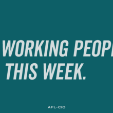 What Working People Are Doing This Week